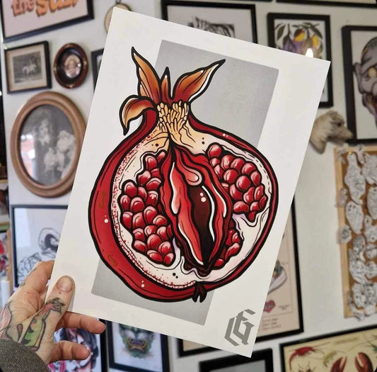 Pomegranate Herself - Prints - GingerCnut Tattoo