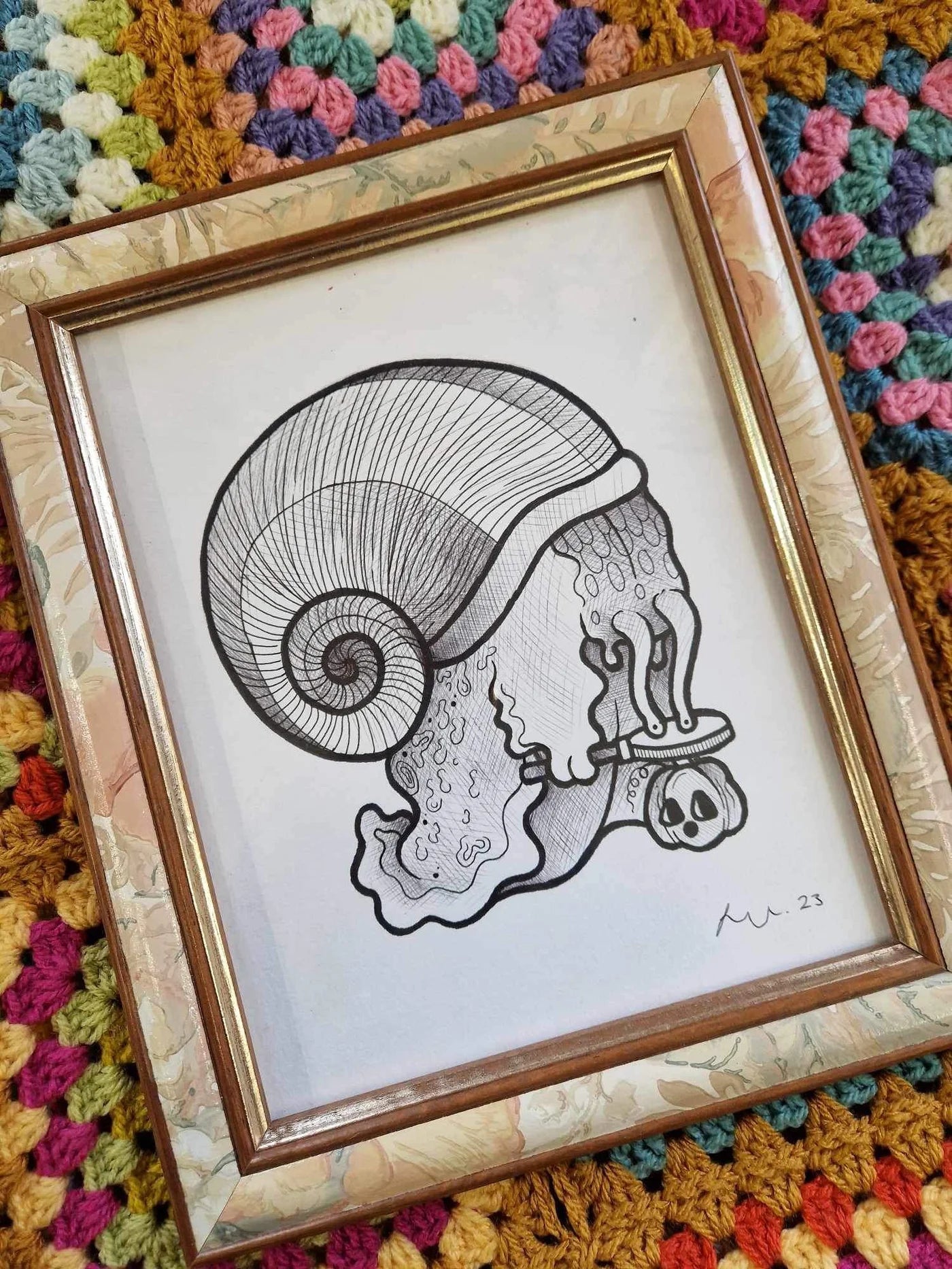A Curious Gentleman - Framed Artwork - GingerCnut Tattoo