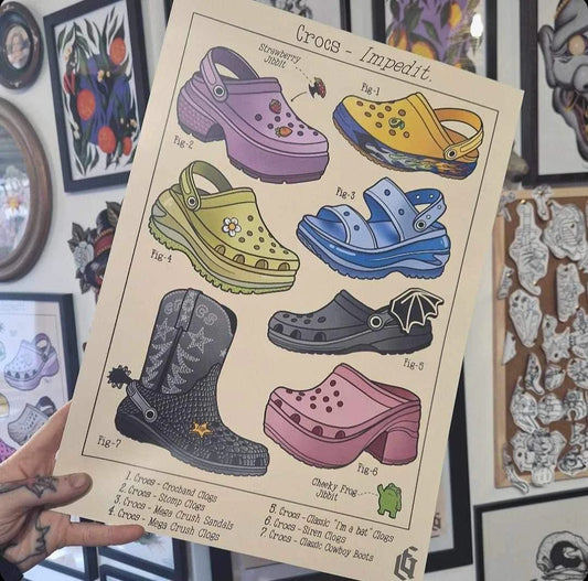The Croc Guide 02 - Prints - GingerCnut Tattoo